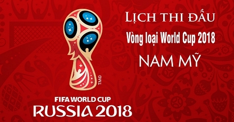 Lịch thi đấu, BXH vòng loại World Cup 2018 khu vực Nam Mỹ