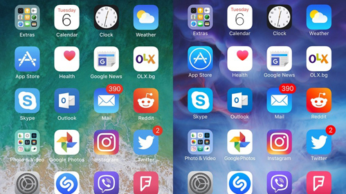 So sánh sự khác nhau giữa iOS 11 và iOS 10 qua ảnh