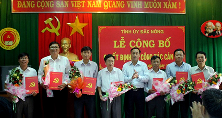 Bổ nhiệm nhân sự 3 tỉnh Đắk Nông, Cao Bằng, Hà Giang