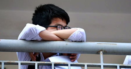 Những khoảnh khắc đầy tâm trạng trước giờ thi vào 10