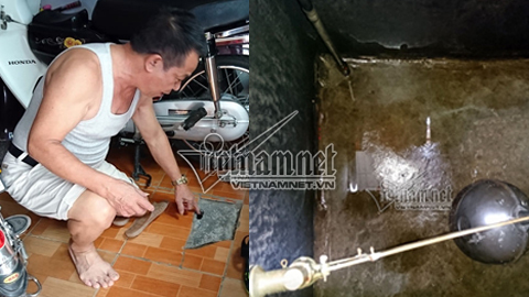 Mòn mỏi đợi từng giọt nước sạch giữa Hà thành