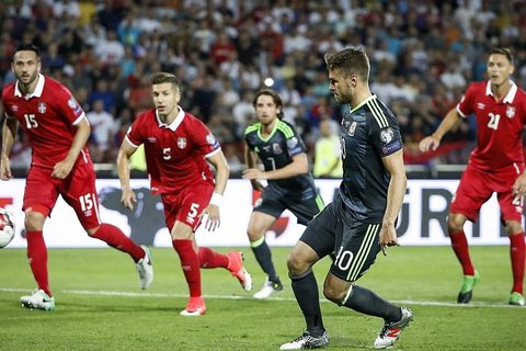 Video bàn thắng Serbia 1-1 Wales