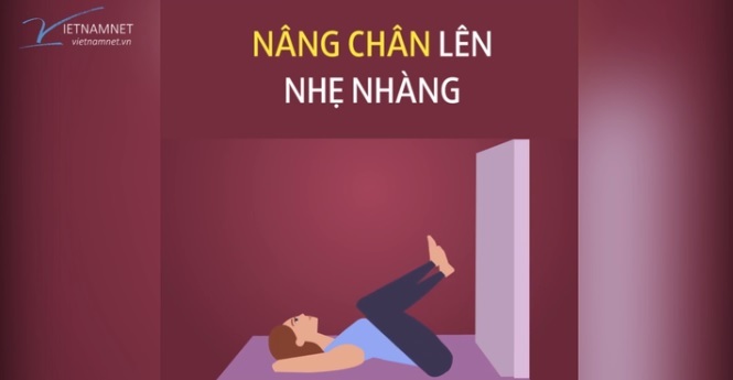 5 phút gác chân, toàn thân khoẻ khoắn