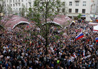 Biểu tình khắp nước Nga, hàng chục người bị bắt