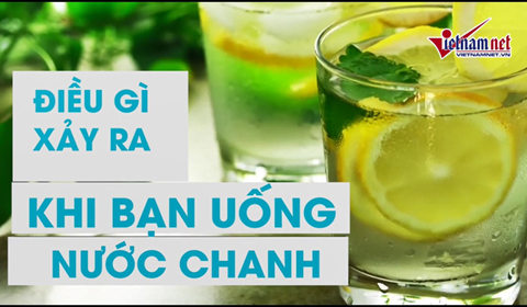 nước chanh tốt cho sức khỏe