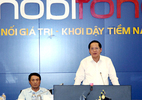 Bộ Trưởng Bộ TT&TT Trương Minh Tuấn làm việc với MobiFone