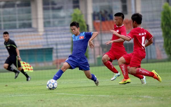 Đàn em Văn Quyến thắng đậm U15 Đài Bắc Trung Hoa