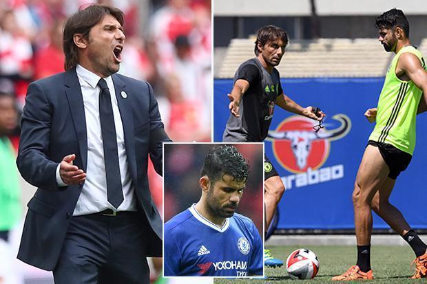 Conte nổi đóa với sếp Chelsea vì vụ Diego Costa