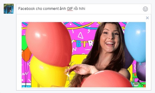 Người dùng Việt đón tin vui, Facebook đã cho comment ảnh GIF
