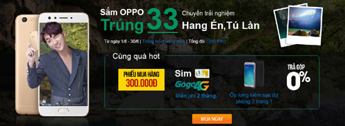 Sắm Oppo trúng 33 chuyến trải nghiệm phim trường Kong