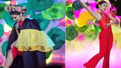 Hoàng Yến Chibi sợ rách cơ khi tập xoạc như Hoàng Thùy Linh