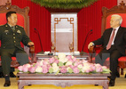 Tổng bí thư tiếp Phó chủ tịch Quân ủy TƯ Trung Quốc