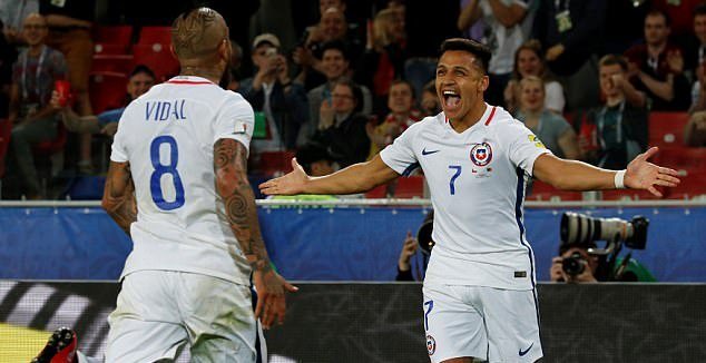 Video bàn thắng Chile 2-0 Cameroon