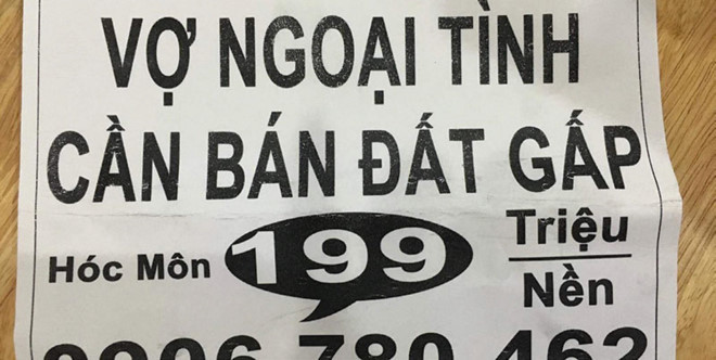 'Vợ ngoại tình bán nhà gấp': Chiêu quá khích
