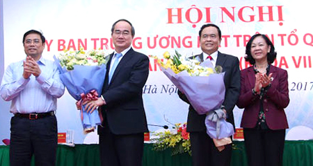 Ông Trần Thanh Mẫn thay ông Nguyễn Thiện Nhân làm Chủ tịch MTTQ