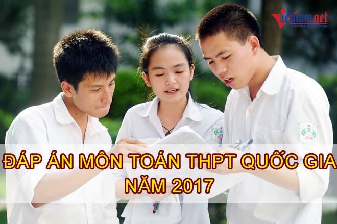 Lời giải tham khảo môn toán mã đề 108 tốt nghiệp THPT quốc gia 2017