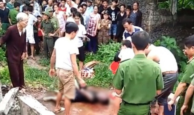 HN: Phát hiện người đàn ông chết cắm đầu xuống mương nước