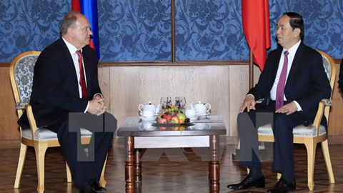 Chủ tịch nước tiếp Chủ tịch Đảng Cộng sản Nga