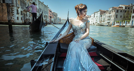 Kiều nữ The Face thả dáng mỹ miều trên sông nước Venice