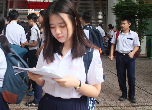 TP.HCM công bố điểm chuẩn vào lớp 10