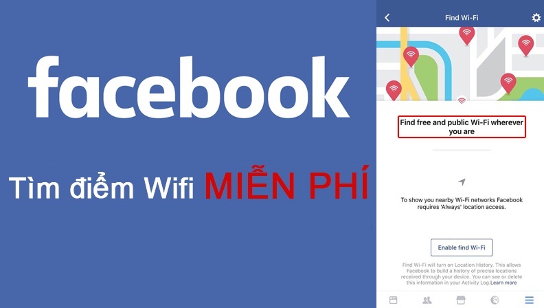 Mẹo mới giúp tìm điểm WiFi miễn phí qua Facebook