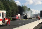 Đức: Xe buýt cháy trơ khung, 17 người mất tích