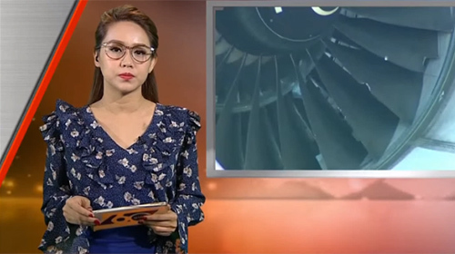 MC Trúc Mai dẫn bản tin 60s của HTV