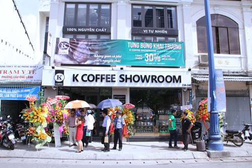 KCOFFEE Showroom-Nơi thưởng thức ly cà phê nguyên chất đúng vị
