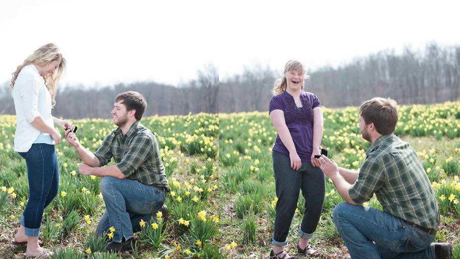 Chàng trai cầu hôn cả chị lẫn em gây xúc động