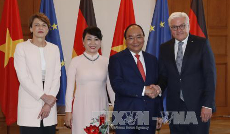 Thủ tướng Nguyễn Xuân Phúc hội kiến Tổng thống Đức