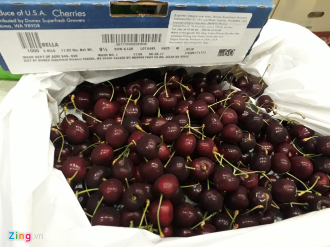 Cherry Trung Quốc giá 120.000 đồng/kg tràn ngập chợ mạng