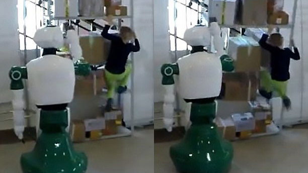 Robot cứu mạng bé gái khỏi tai nạn khủng khiếp?