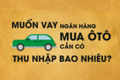 Muốn vay mua ôtô trả góp phải có thu nhập bao nhiêu?