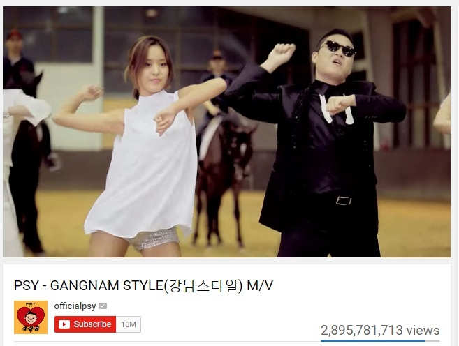 Gangnam Style vừa bị soán ngôi video được xem nhiều nhất YouTube