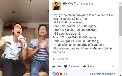 Hồ Việt Trung livestream hát Bolero “ngọt lịm”