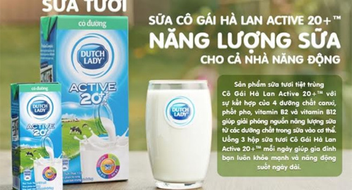 Cô Gái Hà Lan Active 20+™: Nguồn sữa tươi ‘chuẩn’ Hà Lan”