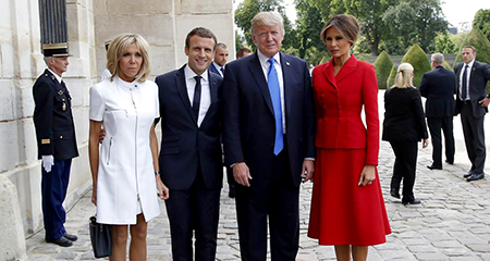Ông Trump khen vợ Tổng thống Pháp 'thân hình đẹp'