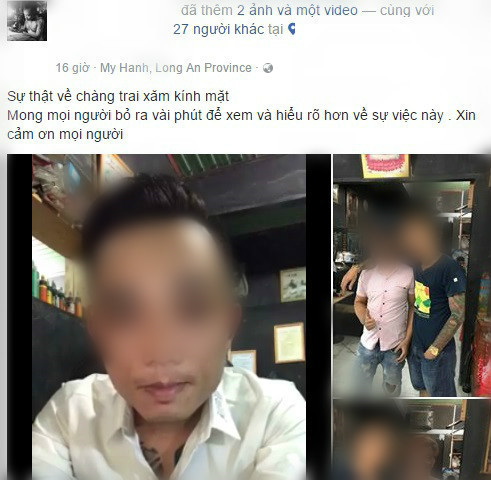 Người tự nhận xăm kín mặt 9X Long An: 'Clip là giả, tôi rất hối hận'