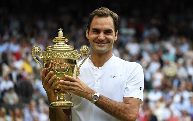 Federer lập kỷ lục 8 lần vô địch Wimbledon