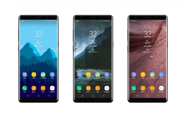 Galaxy Note 8 lộ diện hoàn toàn mặt trước