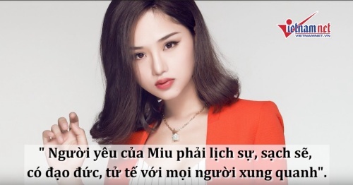 Miu Lê: Người yêu của tôi phải lịch sự, sạch sẽ!