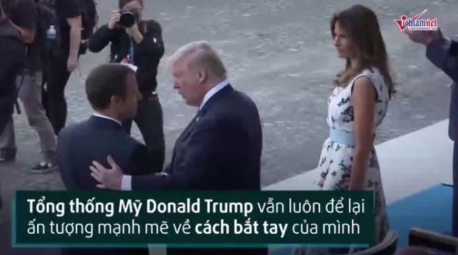 Giải mã kiểu bắt tay của Tổng thống Trump