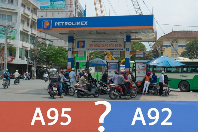 Đổ lẫn xăng A92 và A95 có ảnh hưởng gì?