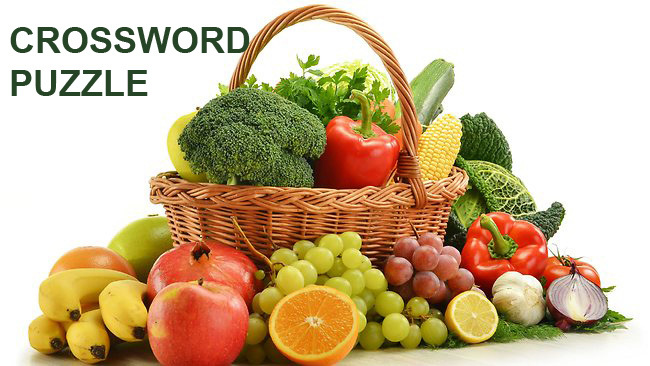 Giải ô chữ chủ đề rau và hoa quả