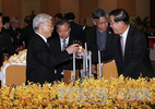Thủ tướng Hun Sen mở tiệc chiêu đãi chào mừng Tổng bí thư