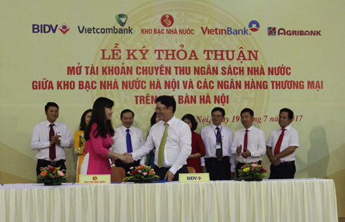 BIDV phối hợp thu ngân sách nhà nước địa bàn Hà Nội