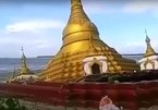 Lũ 'nuốt chửng' một ngôi chùa bằng vàng ở Myanmar