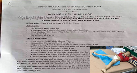 Hơn 70 gia đình có trẻ sùi mào gà kêu cứu Phó Thủ tướng