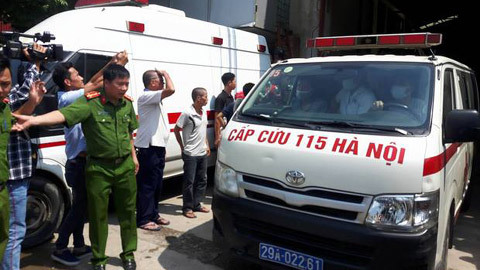 Cháy lớn ở khu xưởng huyện Hoài Đức, 8 người tử vong