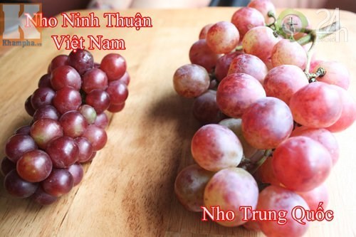 Mẹo hay phân biệt nho ta và nho Trung Quốc, nho Mỹ